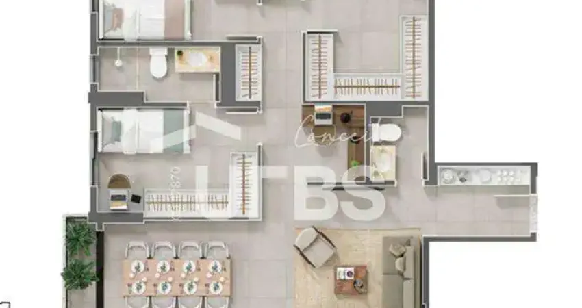 ORBY Flamboyant - Apartamento 3 quartos, sendo 3 suítes