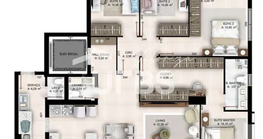 Apartamento com 3 quartos à venda na Rua 146, 350, Setor Marista, Goiânia