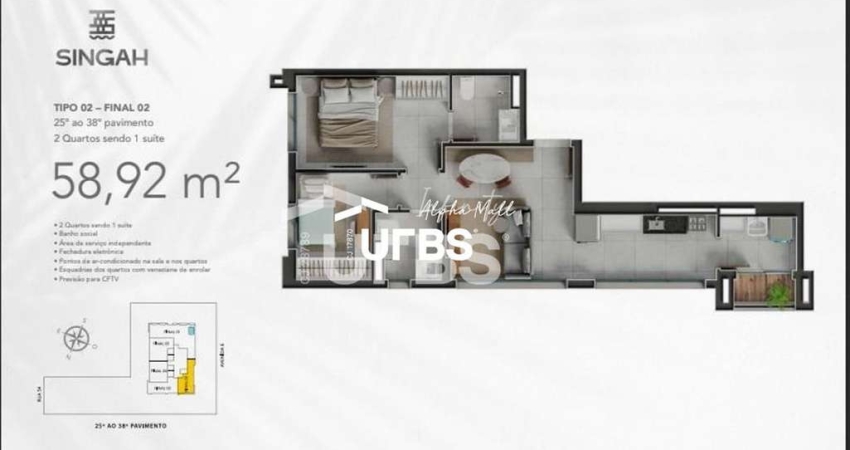 Apartamento com 2 quartos à venda na Avenida E, 00, Jardim Goiás, Goiânia