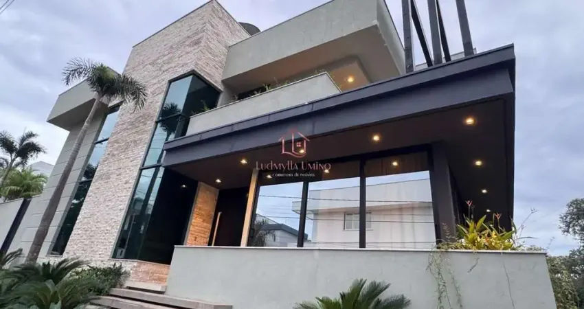 Sobrado no mirante do lago, 4 suítes, 330m², piscina e mobiliado completo