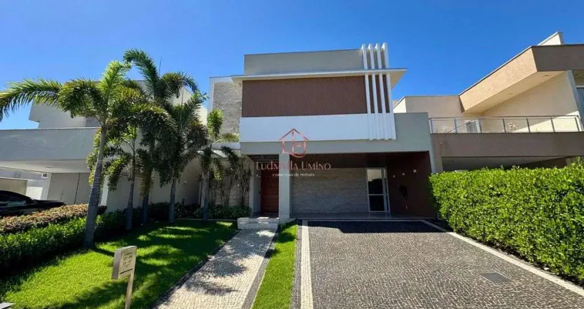 Sobrado mobiliado com 4 suítes e piscina aquecida no aldeia do sol