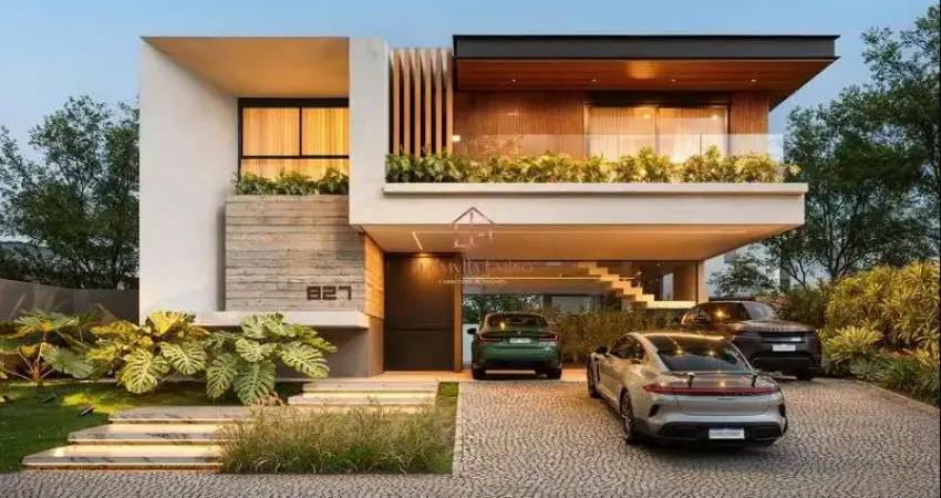 Sobrado alto padrão no caribe golf com 4 suítes, sauna e automação completa