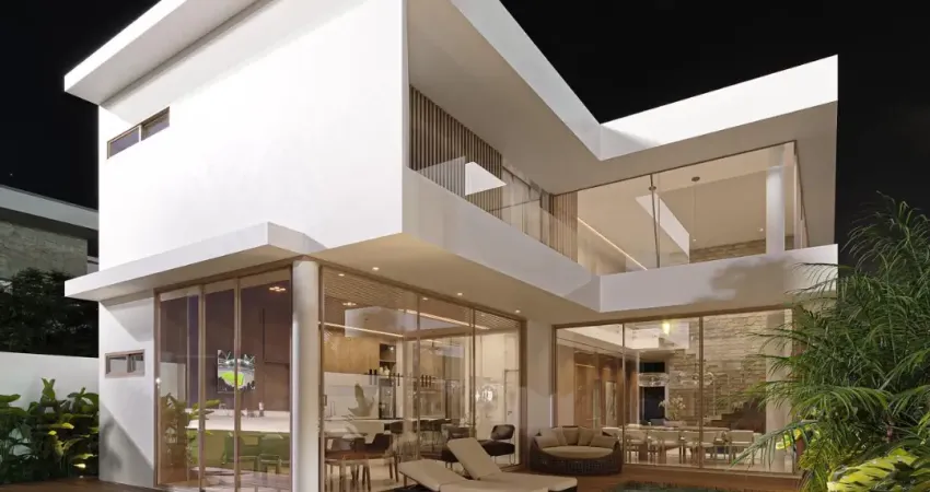 Linda casa em condomínio - alphaville 2 - 5 suítes - escritório - elevador