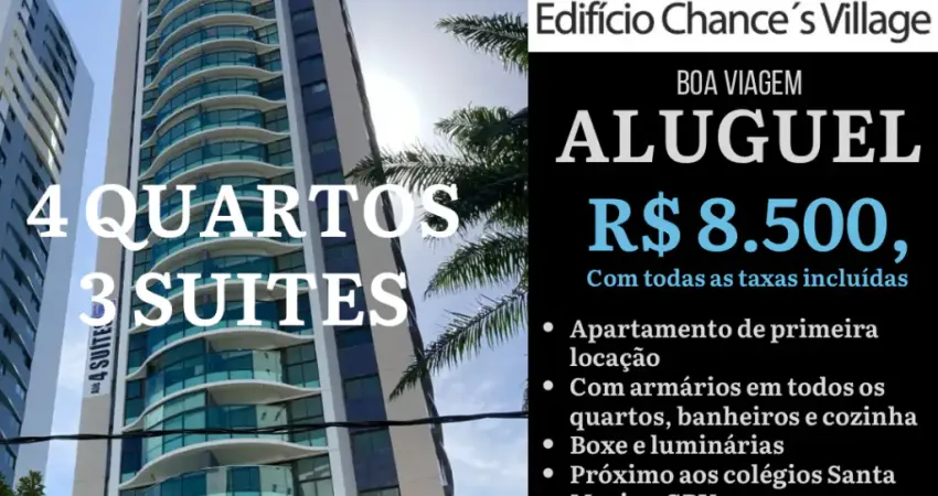 AP 4 QUARTOS/3 SUÍTES PRIMEIRA LOCAÇÃO