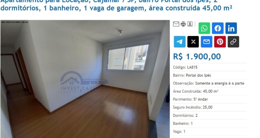 Apartamento com 2 quartos à venda na Rua dos Flox, 400, Portais (Polvilho), Cajamar