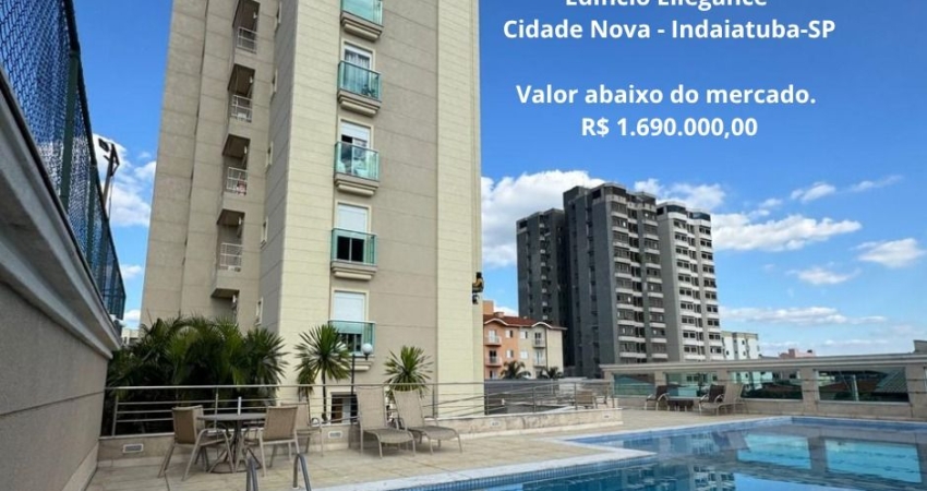 Cobertura Duplex Edifício Ellegance 229m² - 3 quartos(suítes e piscina)-Cidade Nova- Indaiatuba-SP