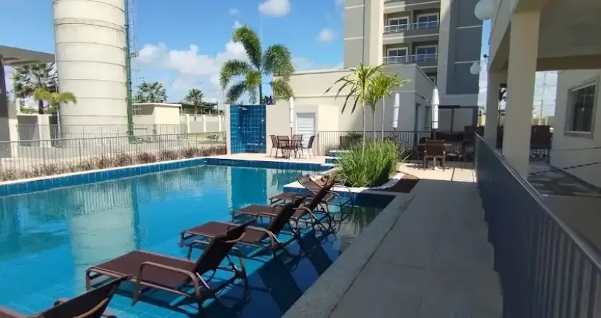 Alugo apartemento todo mobiliado na praia ponta de campina com área de lazer completa