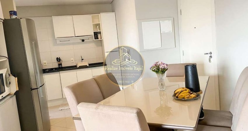 Apartamento com 66m², suíte + 1 dormitório, e 2 vagas de garagem cobertas, na parte alta do bairro Cordeiros