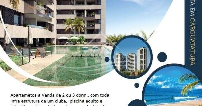 APARTAMENTO COM PREÇO DE CUSTO EM CONSTRUÇÃO COM 02 OU 03 DORMITÓRIOS, MARTIM DE SÁ, CARAGUATATUBA/SP