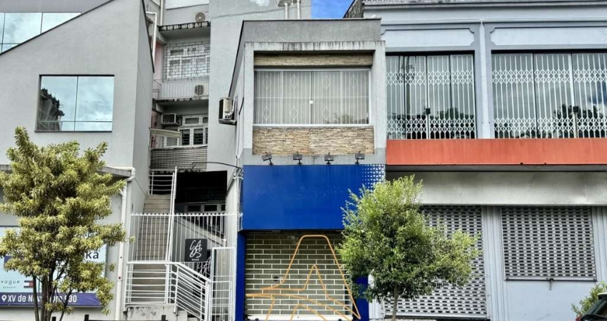 Sala Comercial com Mezanino e Ar Condicionado no Centro de Blumenau