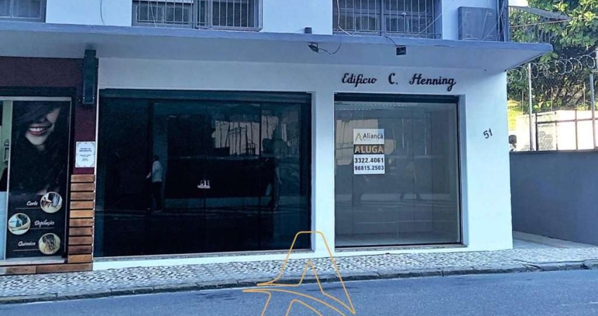 Sala Comercial Térrea com Mezanino no Centro de Blumenau