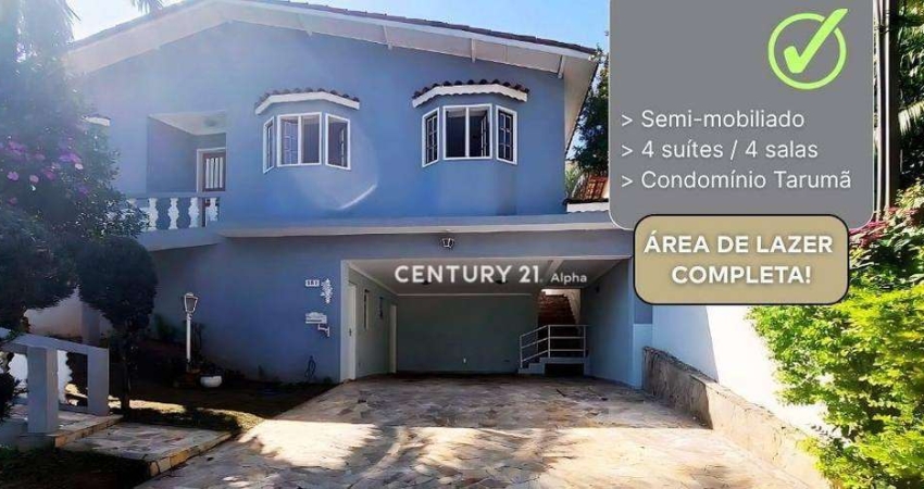 Casa com 4 dormitórios, 265 m² - venda por R$ 1.450.000,00 ou aluguel por R$ 8.615,00/mês - Tarumã - Santana de Parnaíba/SP