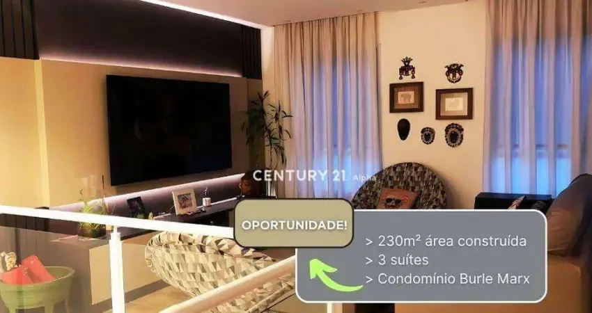 Casa com 3 dormitórios à venda, 230 m² por R$ 3.300.000,00 - Burle Marx Alphaville - Santana de Parnaíba/SP