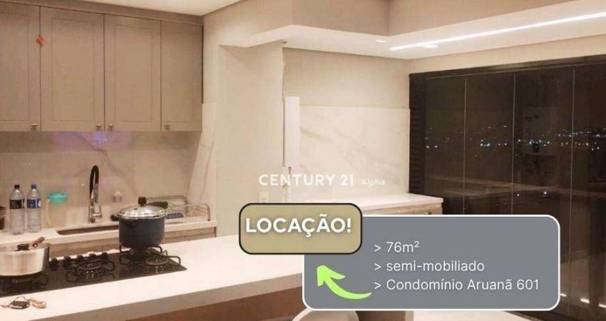 Apartamento com 2 dormitórios para alugar, 76 m² por R$ 8.320,00/mês - Tamboré - Barueri/SP