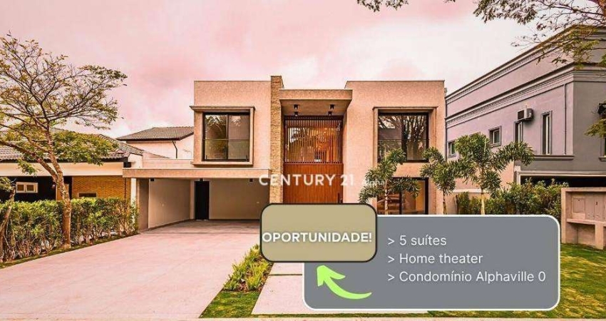 Casa com 5 dormitórios à venda, 526 m² por R$ 11.990.000,00 - Alphaville Residencial Zero - Barueri/SP