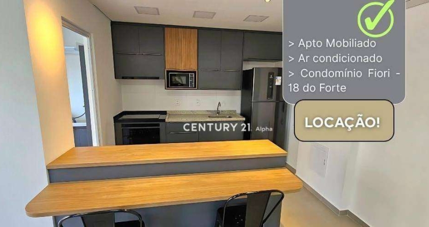 Apartamento com 1 dormitório para alugar, 40 m² por R$ 4.350,00/mês - Empresarial 18 do Forte - Barueri/SP