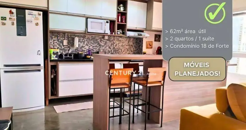 Apartamento com 2 dormitórios à venda, 62 m² por R$ 670.000,00 - Melville Empresarial II - Barueri/SP