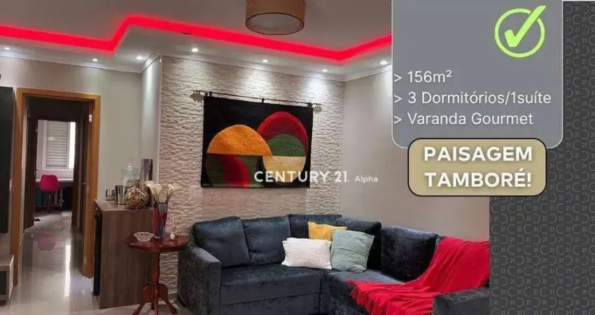 Apartamento com 3 dormitórios à venda, 156 m² por R$ 1.551.000,00 - Tamboré - Santana de Parnaíba/SP
