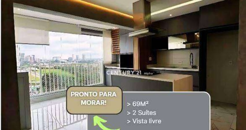 Apartamento com 2 dormitórios, 69 m² - venda por R$ 980.000,00 ou aluguel por R$ 8.300,00/mês - Alphaville Empresarial - Barueri/SP