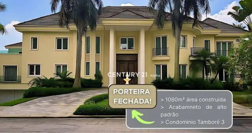 Casa com 5 dormitórios à venda, 1080 m² por R$ 25.000.000 - TAMBORE 3 - Santana de Parnaíba/SP