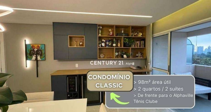 Apartamento com 2 dormitórios à venda, 98 m² por R$ 1.400.000,00 - Alphaville Industrial - Barueri/SP
