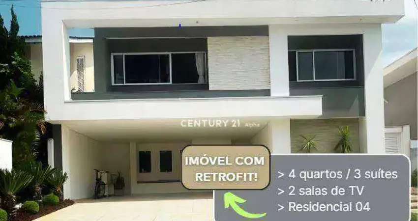 Casa com 4 dormitórios para alugar, 350 m² por R$ 17.000,00/mês - Alphaville 04 - Santana de Parnaíba/SP