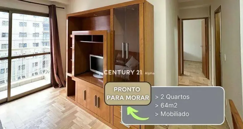 Apartamento com 2 dormitórios para alugar, 64 m² por R$ 6.500,00/mês - Alphaville Industrial - Barueri/SP