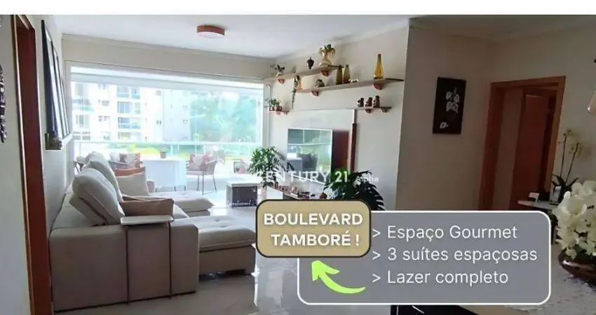 Apartamento com 3 dormitórios à venda, 136 m² por R$ 2.250.000,00 - Centro Empresarial Tamboré - Santana de Parnaíba/SP
