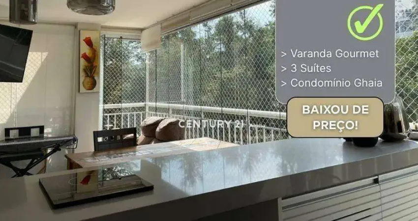 Apartamento de Luxo com 3 Suítes e Varanda Gourmet em Alphaville