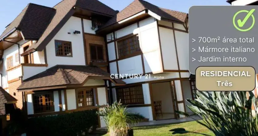 Casa com 4 dormitórios para alugar, 420 m² por R$ 19.037,75/mês - Residencial Tres (Alphaville) - Santana de Parnaíba/SP
