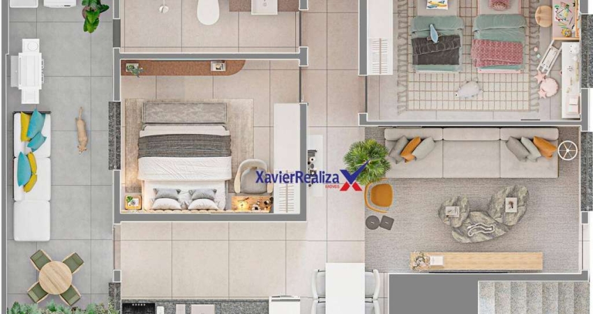 Casa com 2 dormitórios à venda, 53 m² por R$ 317.935,00 - Chácaras Reunidas Santa Terezinha - Contagem/MG