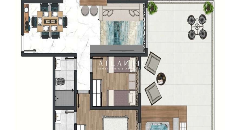 Apartamento Gardem na planta, 2 Quartos com suite 2 Vagas