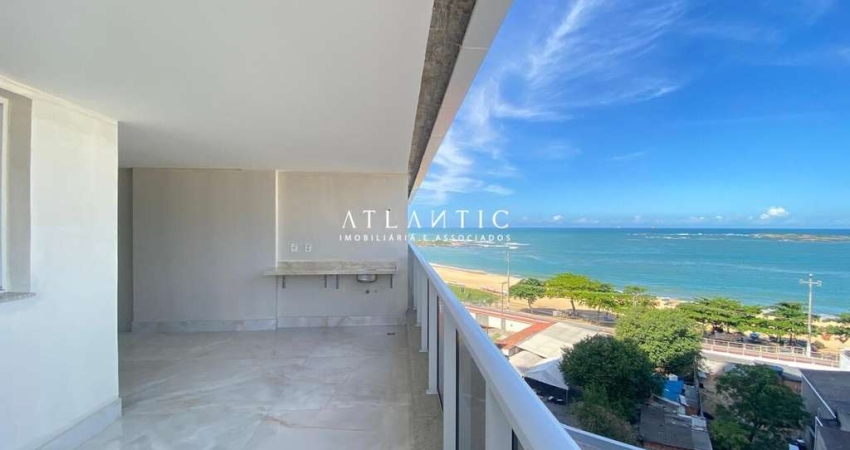Vista para o mar, com 03 quartos com 02 suítes alto padrão
