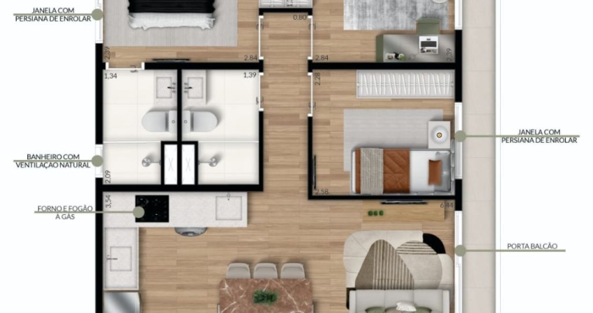 Apartamento com 3 quartos à venda no Cambuci, São Paulo 