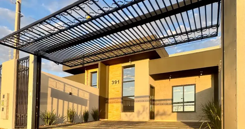 Casa Nova à Venda no Paraíso Tropical - 1 Suíte + 1 Quarto | 2 Vagas