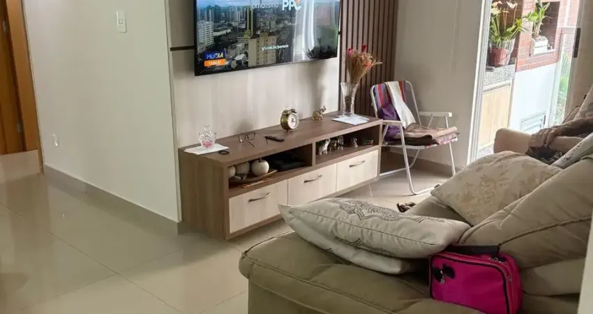 Apartamento semi-mobiliado, com 3 quartos, 2 vagas e sacada gourmet com churrasqueira no cancelli.