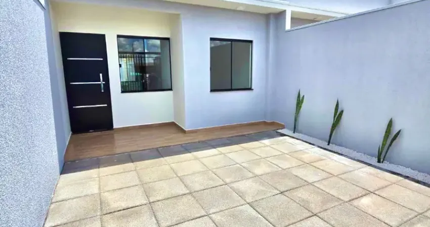 Mcmv - casa térrea nova à venda no bairro morumbi com 50m2 construídos, 2 quartos, 2 vagas e sobra de terreno nos fundos