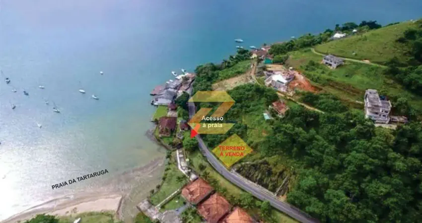 Terreno à venda, 500 m² - frente para o mar - ponta leste - angra dos reis/rj