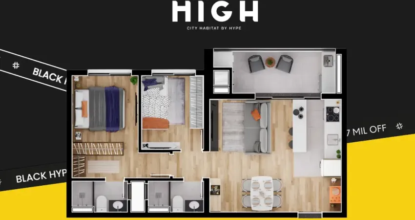 Campanha black !!! até 400 mil de desconto.  apartamento próximo ao shopping palladium