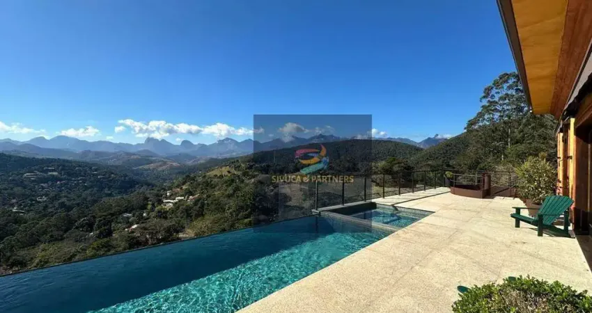 Itaipava - magnífica casa, 05 dormitórios à venda, 449 m² por r$ 6.000.000 - petrópolis/rj