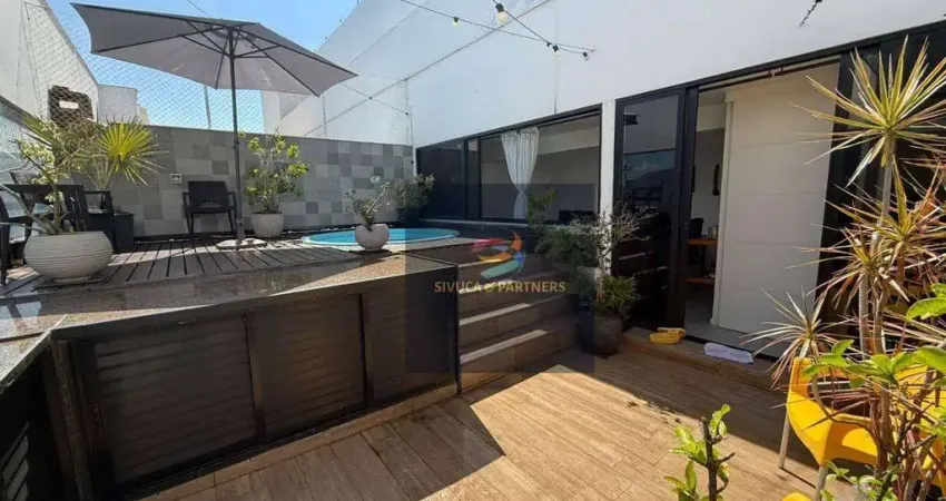 Barra bali - excelente cobertura duplex, 3 quartos na barra da tijuca
