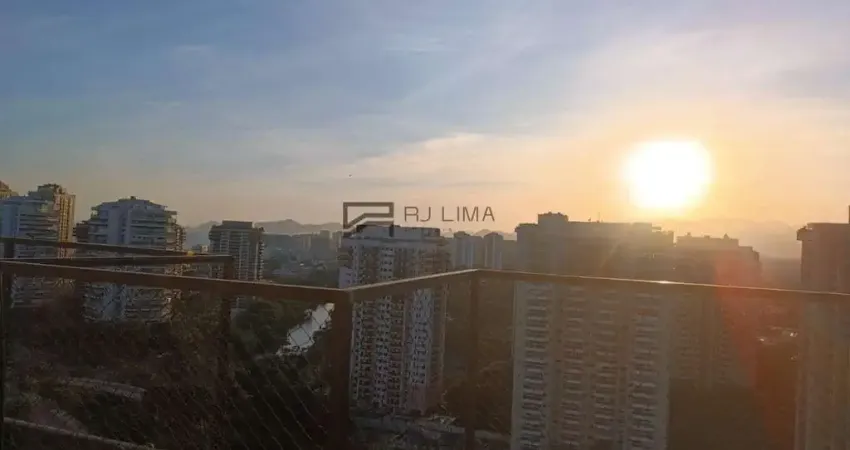 Cobertura para venda em rio de janeiro, barra da tijuca, 2 dormitórios, 2 suítes, 3 banheiros, 1 vaga