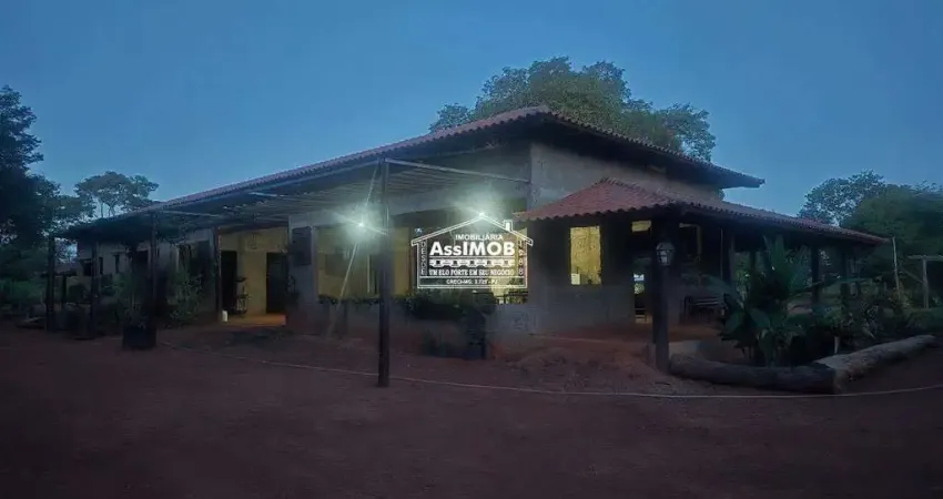 Chácara - Sítio, a venda, 16ha, plano, zona rural, sede 500m² c/ salão para reuniões, jardim, mata nativa, poço arttesiano, energia 35KvA, Paracatu-MG