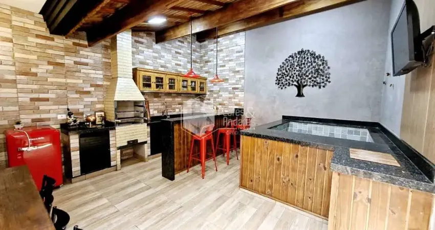 Sobrado para venda com 3 quartos, sendo 3 suítes, 208m²