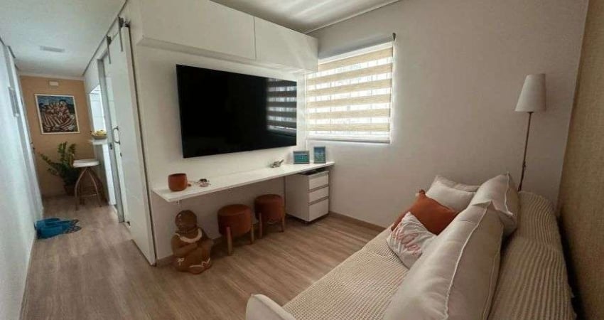 Apartamento na Trabulsi de 1 dormitório a 50 metros do mar - Ponta da praia , Santos - SP
