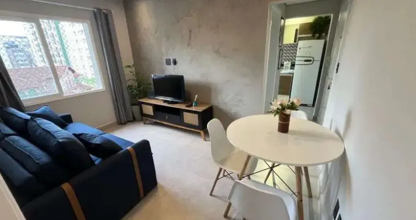 Apartamento Porteira fechada a Meia Quadra da Praia do Gonzaguinha!