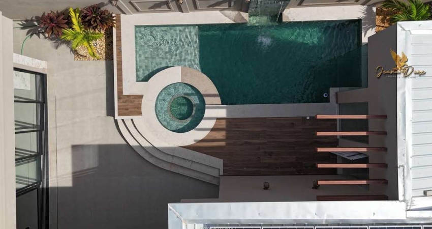Casa Neoclássica Térrea com Piscina Premium, Sauna, Solar e Gourmet – Luxo