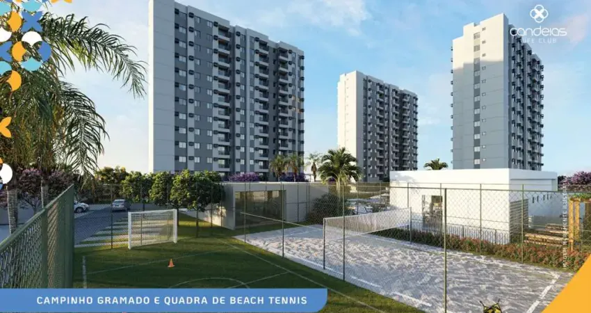 Candeias life club - 2 e 3 quartos com suite e varanda! 22 itens de lazer o melhor e mais completo da região. confira!