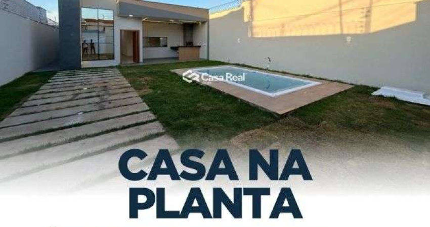 Casa na Planta com Área Gourmet e Piscina - Próximo à Av. Norte