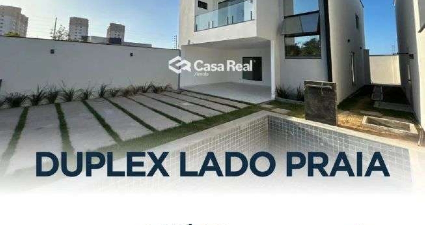 Linda Casa Duplex — Lado Praia no Loteamento Praia Azul — Araçagy